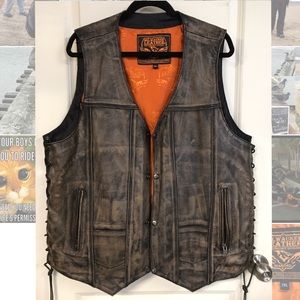 Milwaukee Leather Men’s Leather Vest 2XL